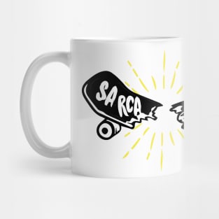 Sarcasm sarcastic fun friends love fake skate skateboard sport yellow sunshine star best Mug